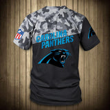 Carolina Panthers Military T Shirt 3D Short Sleeve