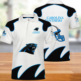 Carolina Panthers Polo Shirts White