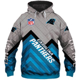 Carolina Panthers Zip Up Hoodies 3D Sweatshirt Long Sweatshirt