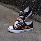 Cool Design Canvas Shoes Printed Letter & Logo High School Hobbs Shoes