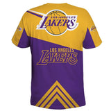 Cheap Price NBA Basketball Los Angeles Lakers Men's T-shirt 3D Short Sleeve O Neck