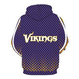 Cheap Price NFL Football Minnesota Vikings 3D Flame Hoodie Sweatshirt Jacket Pullover