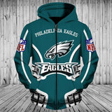 Cheap Price Philadelphia Eagles Hoodie With Zipper Sweatshirt Jacket Pullover