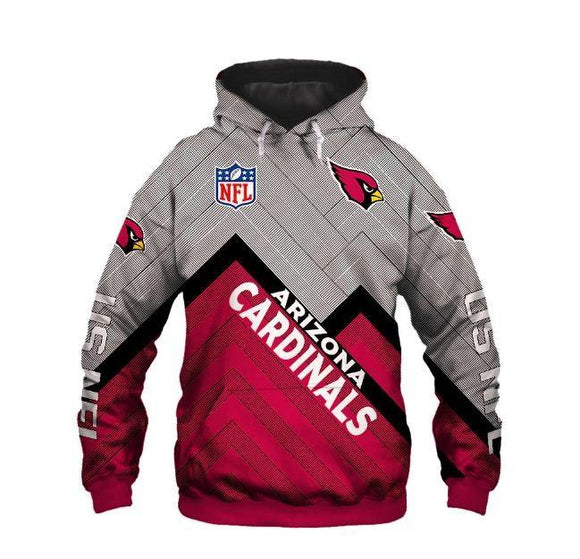 Cheapest NFL Hoodies 3D Men Arizona Cardinals Hoodies Sweatshirt Pullover