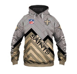 Cheapest NFL Hoodies 3D Men New Orleans Saints Hoodies Sweatshirt Pullover