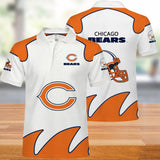Chicago Bears Men's Polo Shirts White