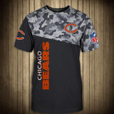 Chicago Bears Military T Shirt 3D Short Sleeve