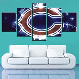 Chicago Bears Wall Art Cheap For Living Room Wall Decor