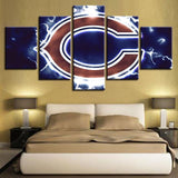 Chicago Bears Wall Art Cheap For Living Room Wall Decor