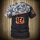 Cincinnati Bengals Military T Shirt 3D Short Sleeve
