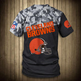 Cleveland Browns Military T Shirt 3D Short Sleeve