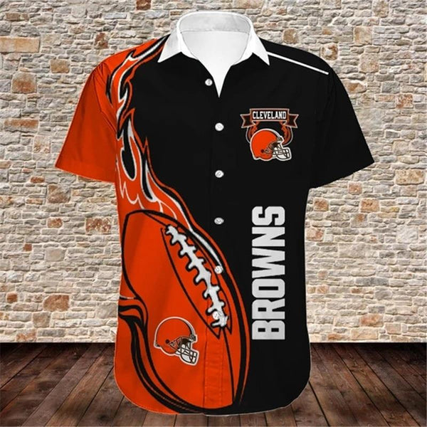 Cleveland Browns Beachwear For Men Nfl Sport Hawaiian Shirt in 2023