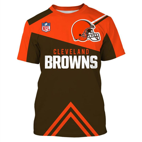 NFL T shirt 3D Custom Cleveland Browns T shirts Cheap For Fans – 4 Fan Shop