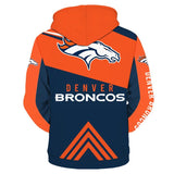 Denver Broncos Hoodies Cheap 3D Sweatshirt Pullover