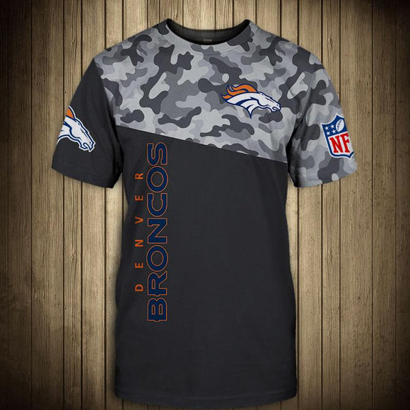 Denver Broncos Military T Shirt 3D Short Sleeve
