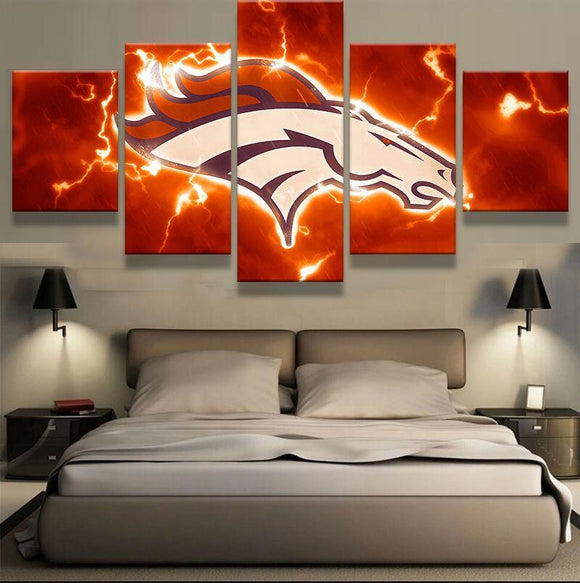 Denver Broncos Wall Art Cheap For Living Room Wall Decor