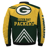 Men NFL Jacket 3D Green Bay Packers Bomber Jacket For Sale