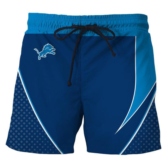 Detroit Lions Mens Shorts For Gym Fitness Running