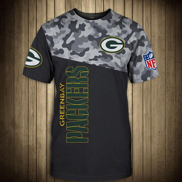 Green Bay Packers Military T Shirt 3D Short Sleeve