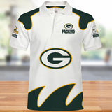Green Bay Packers Polo Shirts White