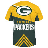 Green Bay Packers T shirts Vintage Cheap Short Sleeve O Neck For Fans