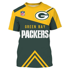 Green Bay Packers T shirts Vintage Cheap Short Sleeve O Neck For Fans