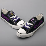 Novelty Design Canvas Shoes Printed Custom Logo Holland Hornets High School