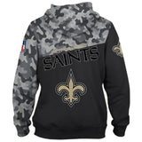 Hoodies 3D New Orleans Saints Military Hoodies Sweatshirt Pullover