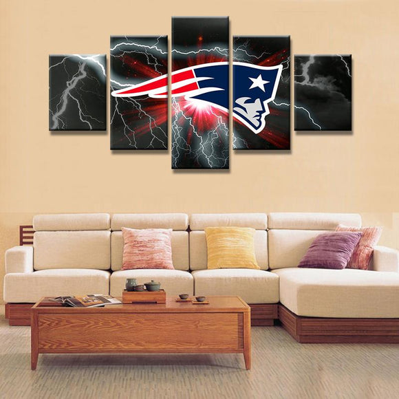 Hot New England Patriots Canvas Wall Art Cheap For Living Room Wall Decor