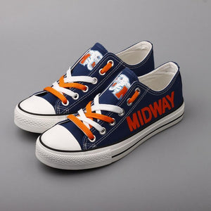 Hot Sale Novelty Design Midway Panthers Shoes Low Top Canvas Shoes Sport