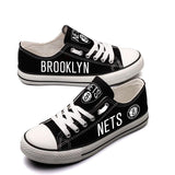 Novelty Design Canvas Shoes Sneaker Brooklyn Nets Shoes
