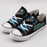 Cheap San Jose Sharks Shoes For Sale Letter Glow In The Dark Shoes Laces