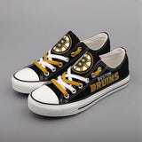 Cheap Custom Boston Bruins Shoes Letter Glow In The Dark Shoes Laces