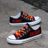 Low Price NHL Shoes Custom Calgary Flames Shoes For Fans Super Comfort