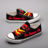 Low Price NHL Shoes Custom Calgary Flames Shoes For Fans Super Comfort
