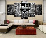 Hot Sell 5 Piece Canvas Art NHL Hockey Los Angeles Kings Painting Canvas Wall Art Picture Home Decor for Living Room