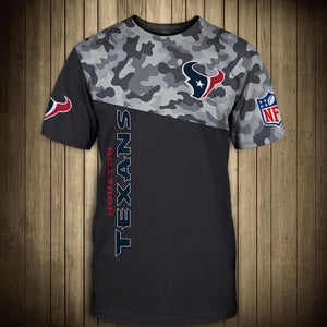 Houston Texans Military T Shirt 3D Short Sleeve