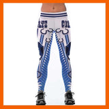 Indianapolis Colts 3D Print YOGA Gym Sports Leggings High Waist Fitness Pant Workout Trousers