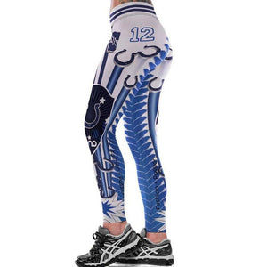Indianapolis Colts 3D Print YOGA Gym Sports Leggings High Waist Fitness Pant Workout Trousers