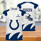 Indianapolis Colts Polo Shirts White