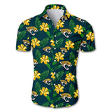 Jacksonville Jaguars Hawaiian Shirt Floral Button Up