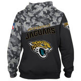 Jacksonville Jaguars Military Hoodies 3D Sweatshirt Long Sleeve