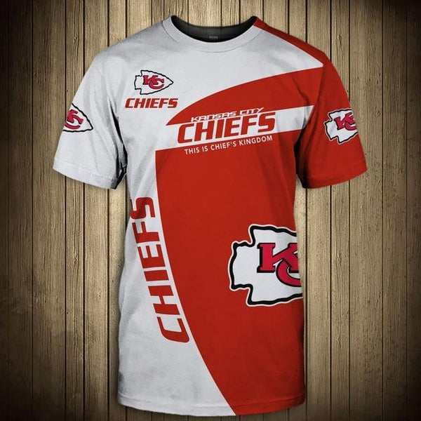 SALE OFF 24% Kansas City Chiefs T Shirt 3D Short Sleeve This Is Chief's  Kingdom – 4 Fan Shop