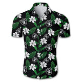 Las Vegas Raiders Hawaiian Shirt Floral Button Up
