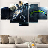 Los Angeles Chargers Canvas Wall Art On Sale For Living Room Bedroom
