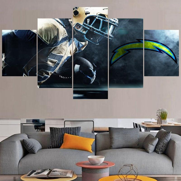 Los Angeles Chargers Canvas Wall Art On Sale For Living Room Bedroom