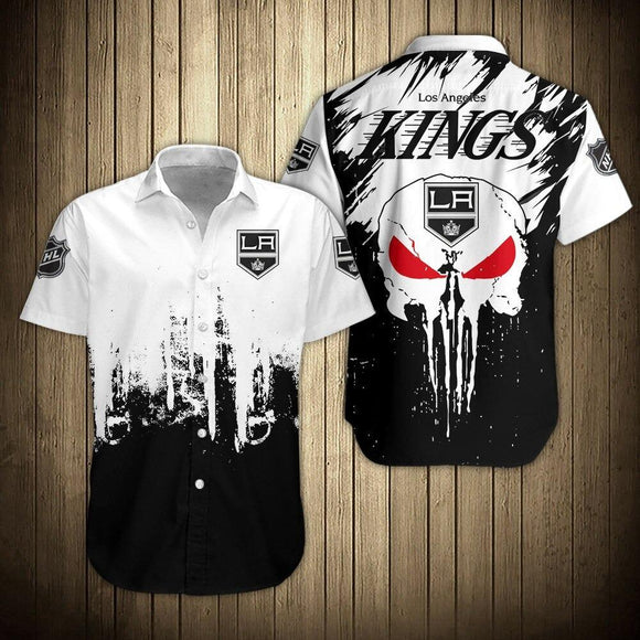 Los Angeles Kings Shirts Skull Short Sleeve