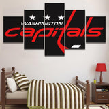 Low Price 5 Piece NHL Hockey Washington Capitals Modern Decorative Paintings on Canvas Wall Art for Home Decorations