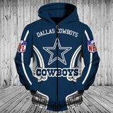 Low Price Dallas Cowboys Hoodie 3D Helmet With Zipper, Pullover