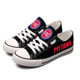 Low Price Novelty Design NBA Shoes Custom Detroit Pistons Shoes For Fans